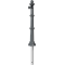 Dekorativ puller i aluminium | serie 495.01B | Hj�rnestolpe til tv�rstang 90�